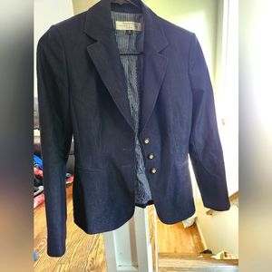 Tahari size 2p navy blue blazer
